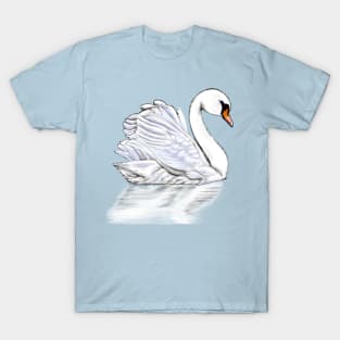 Swan with reflection T-Shirt